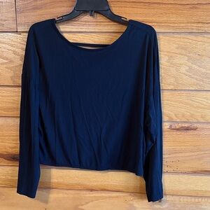 Elegant Black Women's Long Sleeve Top